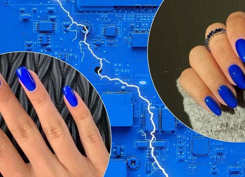 Электрические ногти самый красивый тренд маникюра из будущего